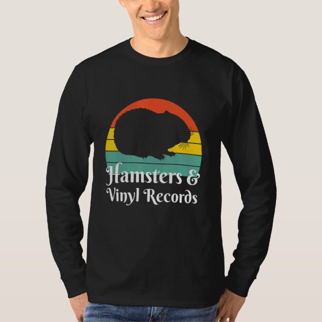 Camiseta Hámsters y discos de vinilo (Anverso)
