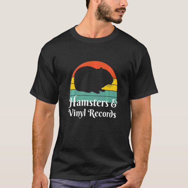 Camiseta Hámsters Y Registros De Vinilo (Anverso)