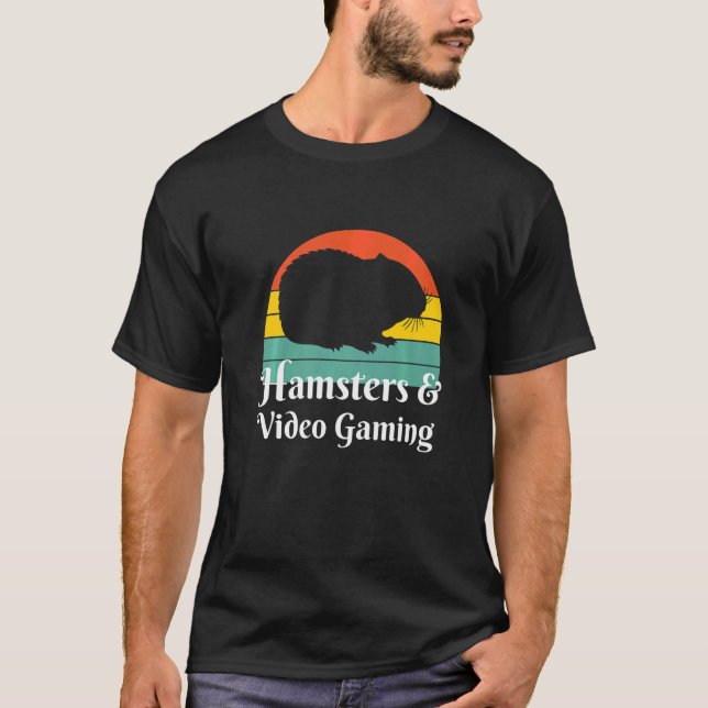 Camiseta Hamsters Y Video Gaming Gamer (Anverso)