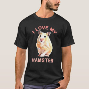 Camiseta Hamube Amo Mi Hamster Cute Hammy Hamster Hamzil
