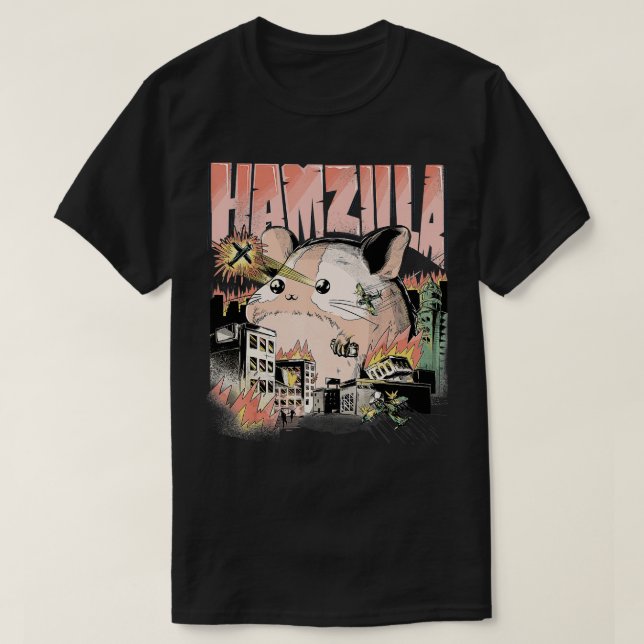 Camiseta HAMZILLA Siria Golden Roborovski Campbells Dwarf (Diseño del anverso)