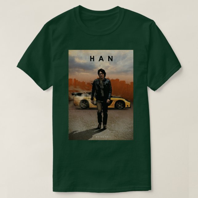 Camiseta Han Lue Mazda RX 7 Leyendas (Diseño del anverso)
