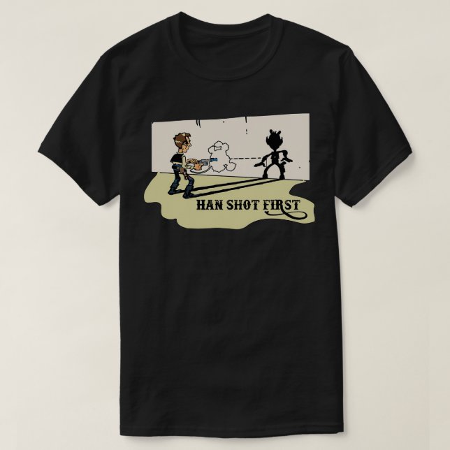 CAMISETA HAN SHOT PRIMERO (Diseño del anverso)