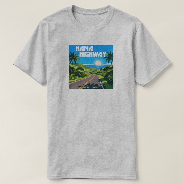 Camiseta Hana Highway Maui Hawaii Paisaje (Diseño del anverso)