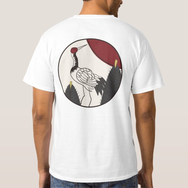 Camiseta Hanafuda "Matsu-ni-tsuru" (Reverso)