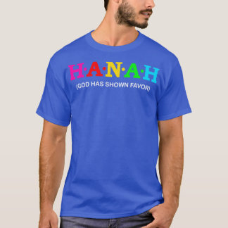 Camiseta Hanah Dios ha mostrado su favor