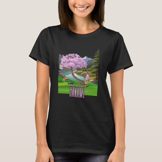 Camiseta Hanami "Disfruta de la belleza" (Anverso)