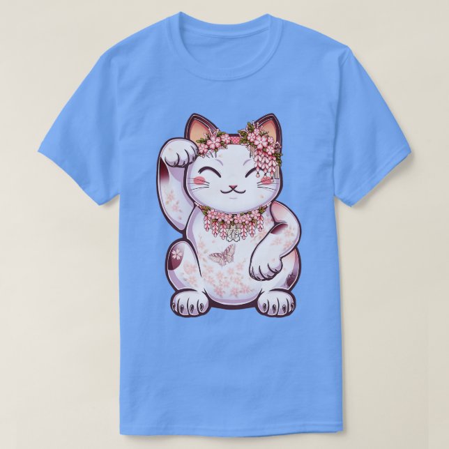Camiseta Hanami Maneki Neko Shun (Diseño del anverso)