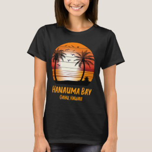 Camiseta Hanauma Bay Oahu Hawaii Vintage Sunset Retro Summe