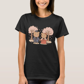 Camiseta Hanbok Bears Cherry Blossom T-Shirt