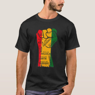 Camiseta Hand Black History Month Inspirando a los Líderes