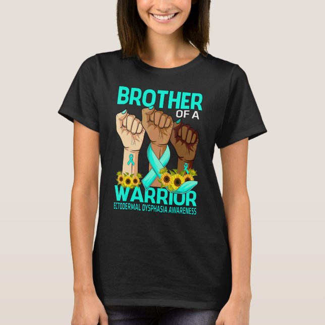 Camiseta Hand Brother Of A Warrior Ectodermal Dysphasia Awa (Anverso)