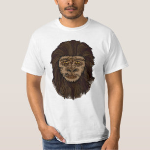 Camiseta Hand dibujar Bigfoot Sasquatch Swamp Ape