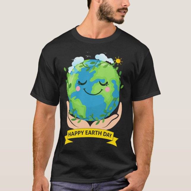 Camiseta Hand Earth Global Warming Climate Change Awareness (Anverso)