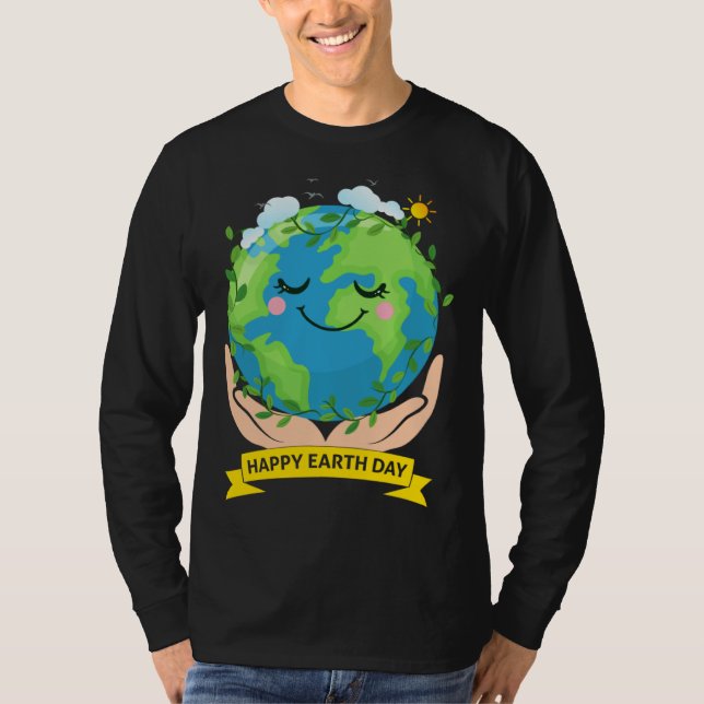 Camiseta Hand Earth Global Warming Climate Change Awareness (Anverso)