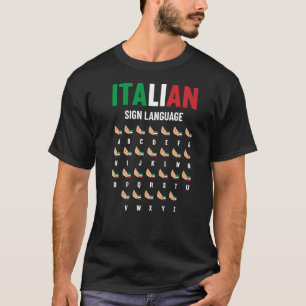 Camiseta Hand Gesture Premium, idioma italiano del Rótulo