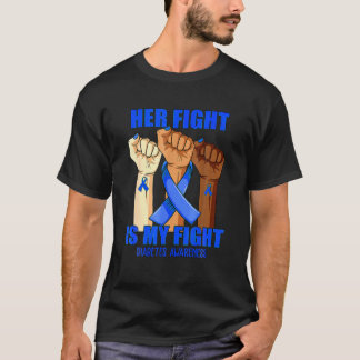 Camiseta Hand Her Fight Is My Fight Diabetes Awareness Mont