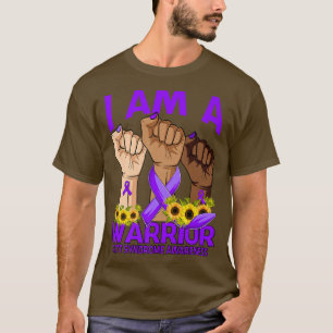 Camiseta Hand I Am A Warrior Rett Syndrome Awareness Sunflo
