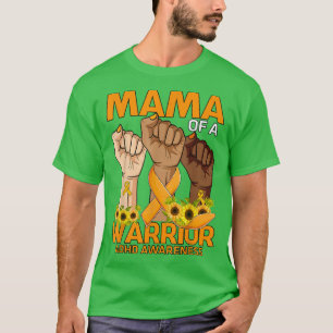 Camiseta Hand Mama De Un Guerrero Concientización Sobre El