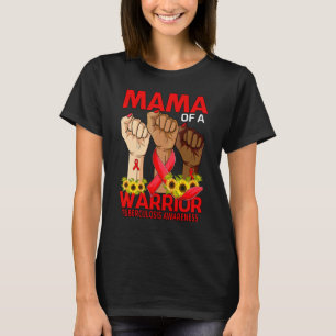Camiseta Hand Mama De Un Guerrero Concientización Sobre La