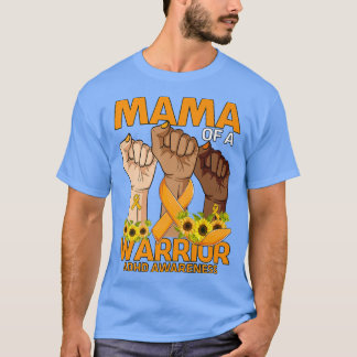 Camiseta Hand Mama Of A Warrior ADHD Awareness Sunflower738