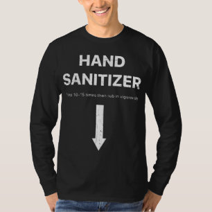 Camiseta Hand Sanitizer humor divertido para adultos signif