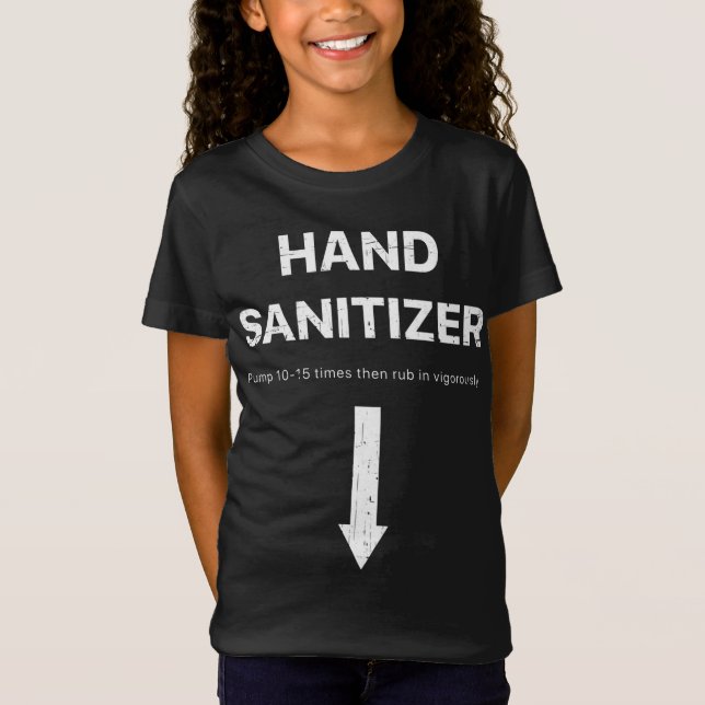 Camiseta Hand Sanitizer humor divertido para adultos signif (Anverso)