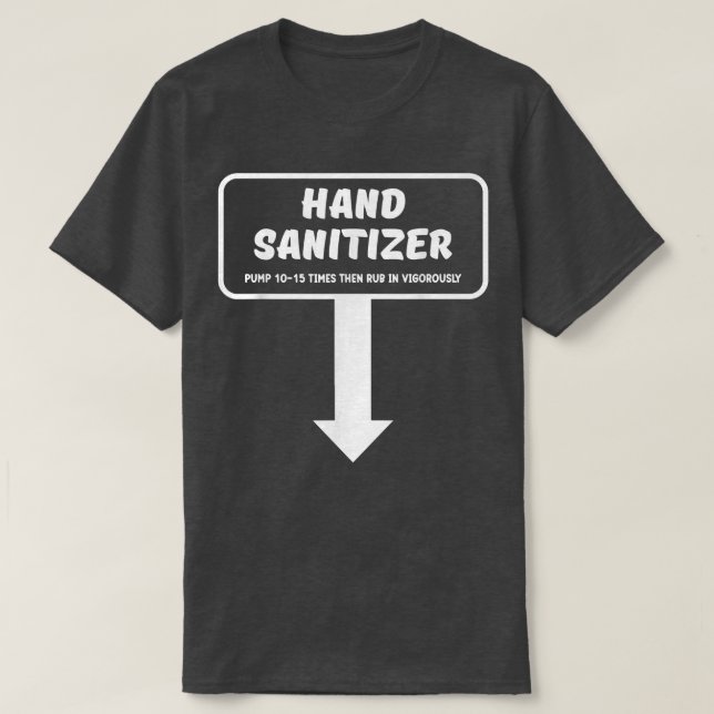 Camiseta Hand SanitizerFunny Navidades de humor para adulto (Diseño del anverso)
