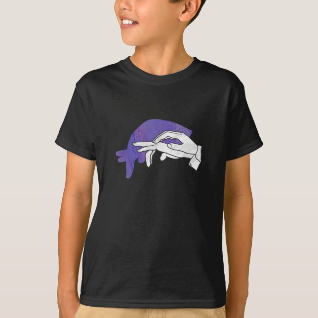 Camiseta Hand Silhouette Anteater Purple (Anverso)