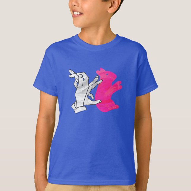 Camiseta Hand Silhouette Rabbit Pink (Anverso)