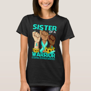 Camiseta Hand Sister Of A Warrior Ectodermal Dysphasia Awar