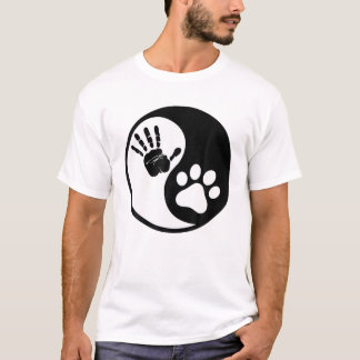 Camiseta Hand Yin Paw Yang Vive En Armonía Con Tu Perro T
