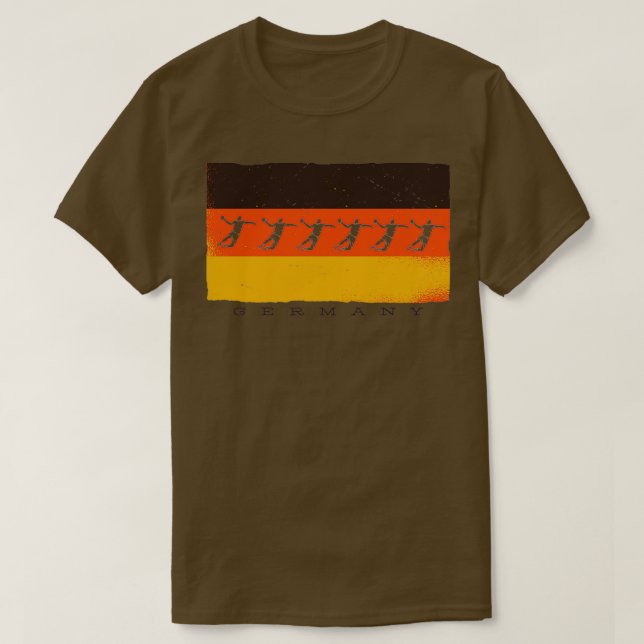 Camiseta Handball Ball Germany Flag Handball Player Gift (Diseño del anverso)
