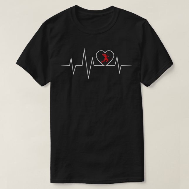 Camiseta Handball ECG love and heartbeat (Diseño del anverso)