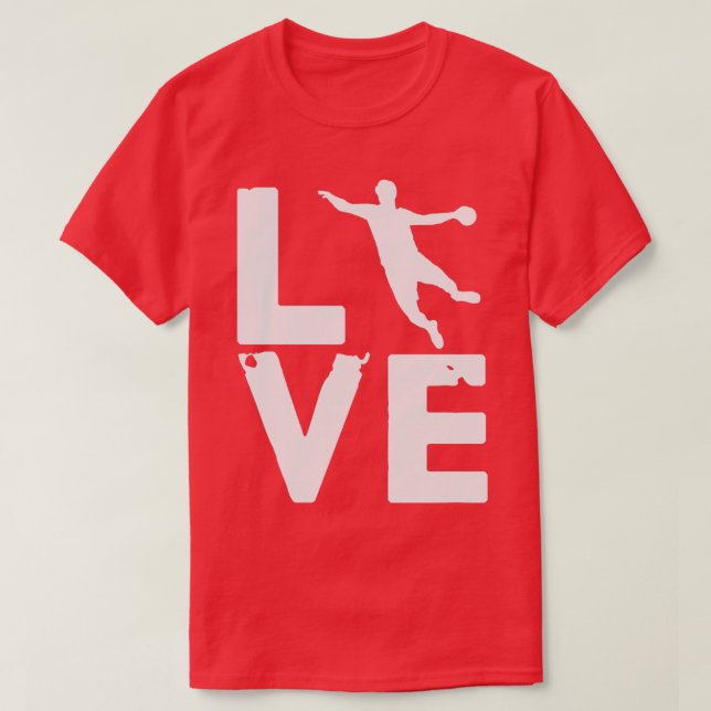 Camiseta Handball Love Handaller Ballsports Deportes interi (Diseño del anverso)