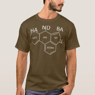 Camiseta Handball Team Ball Players Chemistry Atoms