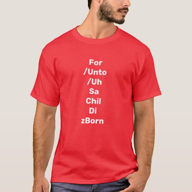 Camiseta Handel's Messiah For Unto Us A Child Is Born Choir (Anverso)