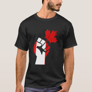 Camiseta Handfist Canada Flag Maple Leaf Canada Pr Canadá