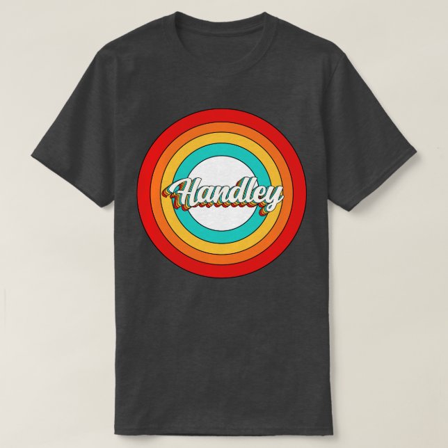 Camiseta Handley Name Shirt Vintage Handley Circle (Diseño del anverso)