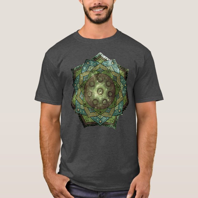 Camiseta Handpan Hang Drum Mandala (Anverso)