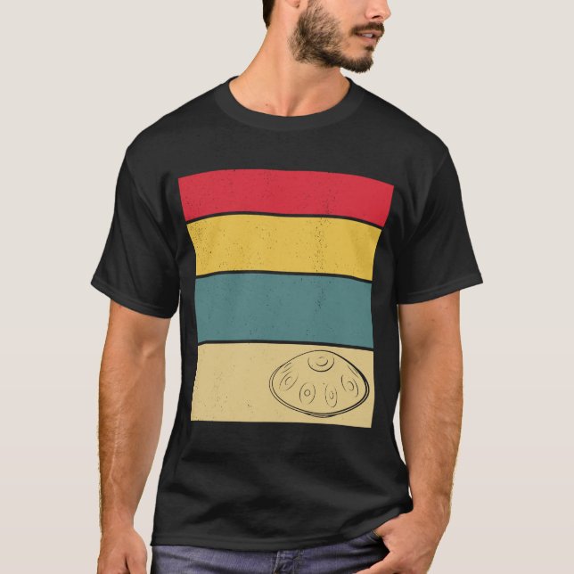 Camiseta Handpan Music Love Retro Handpan (Anverso)