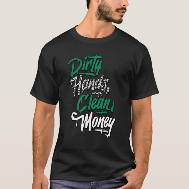 Camiseta Hands Money Jd 3 Pine Green Matking (Anverso)