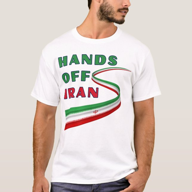 Camiseta Hands Off Iran (Anverso)