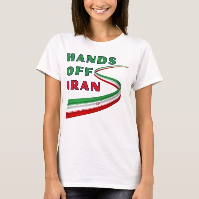 Camiseta Hands Off Iran (Anverso)