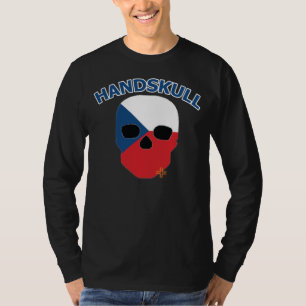 Camiseta HANDSKULL Checoslovaquia - manga larga básica
