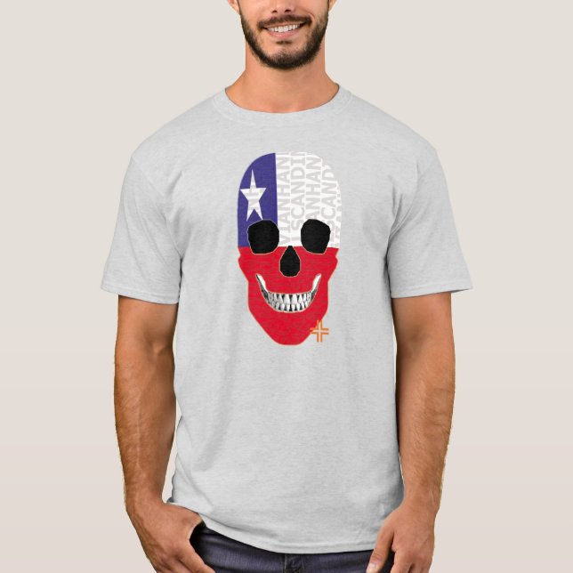 Camiseta HANDSKULL Chile t-shirt basic   B2 (Anverso)