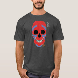 Camiseta HANDSKULL Crazy Head t shirt básico B2