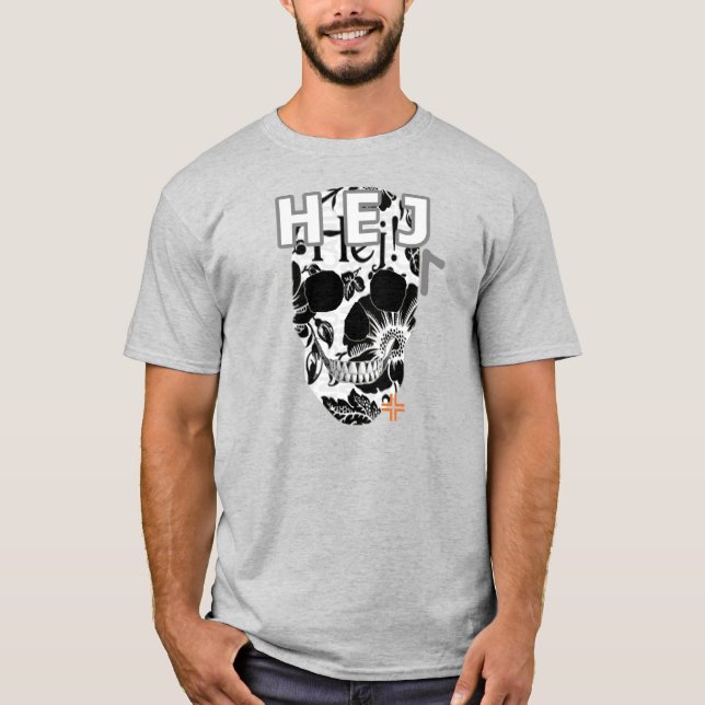 camiseta HANDSKULL Hej básica B2 (Anverso)