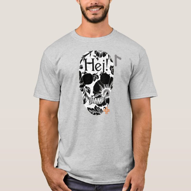 camiseta HANDSKULL Hej básica B2 (Anverso)