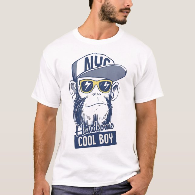 Camiseta Handsome Cool Boy (Anverso)